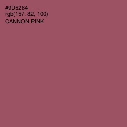 #9D5264 - Cannon Pink Color Image