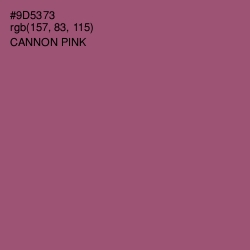 #9D5373 - Cannon Pink Color Image