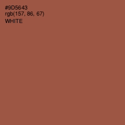 #9D5643 - Sepia Skin Color Image