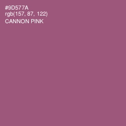 #9D577A - Cannon Pink Color Image
