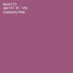 #9D577D - Cannon Pink Color Image