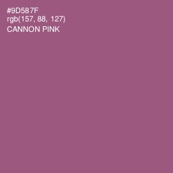 #9D587F - Cannon Pink Color Image