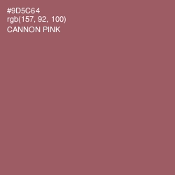 #9D5C64 - Cannon Pink Color Image