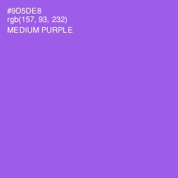 #9D5DE8 - Medium Purple Color Image