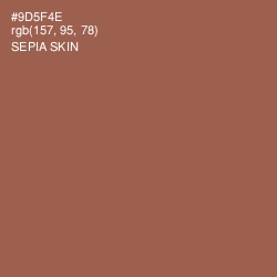 #9D5F4E - Sepia Skin Color Image