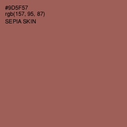 #9D5F57 - Sepia Skin Color Image