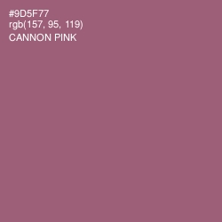 #9D5F77 - Cannon Pink Color Image