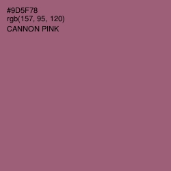 #9D5F78 - Cannon Pink Color Image