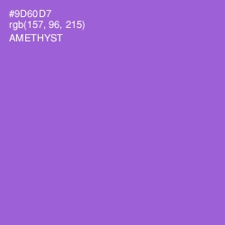 #9D60D7 - Amethyst Color Image