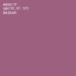 #9D617F - Bazaar Color Image