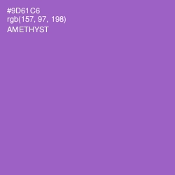 #9D61C6 - Amethyst Color Image