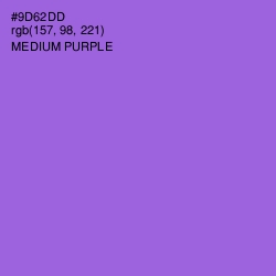 #9D62DD - Medium Purple Color Image