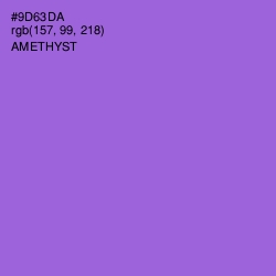 #9D63DA - Amethyst Color Image