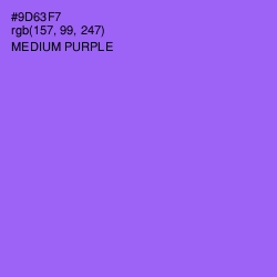 #9D63F7 - Medium Purple Color Image