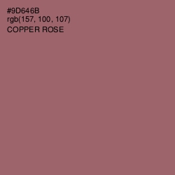 #9D646B - Copper Rose Color Image