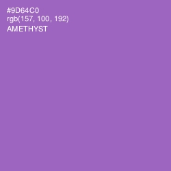 #9D64C0 - Amethyst Color Image