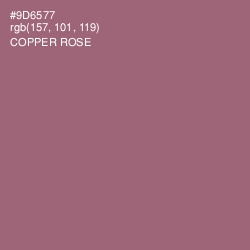 #9D6577 - Copper Rose Color Image