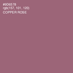 #9D6578 - Copper Rose Color Image