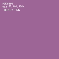 #9D6596 - Trendy Pink Color Image