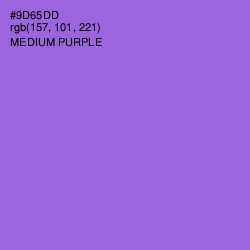 #9D65DD - Medium Purple Color Image