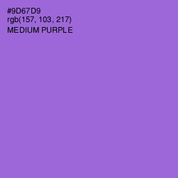 #9D67D9 - Medium Purple Color Image