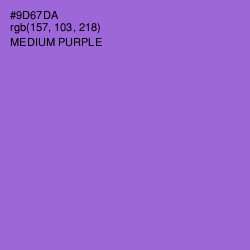 #9D67DA - Medium Purple Color Image