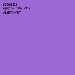 #9D68D3 - Amethyst Color Image