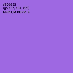 #9D68E1 - Medium Purple Color Image