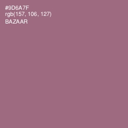 #9D6A7F - Bazaar Color Image