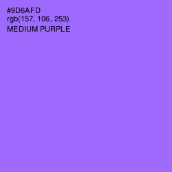 #9D6AFD - Medium Purple Color Image