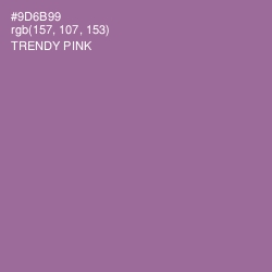 #9D6B99 - Trendy Pink Color Image