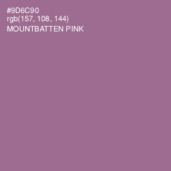 #9D6C90 - Mountbatten Pink Color Image