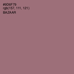 #9D6F79 - Bazaar Color Image