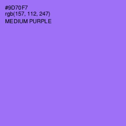 #9D70F7 - Medium Purple Color Image