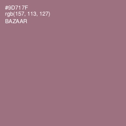 #9D717F - Bazaar Color Image