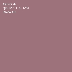 #9D727B - Bazaar Color Image