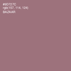 #9D727C - Bazaar Color Image