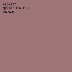 #9D7477 - Bazaar Color Image