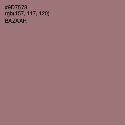 #9D7578 - Bazaar Color Image