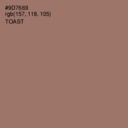 #9D7669 - Toast Color Image