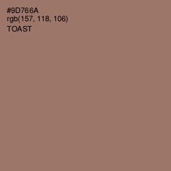 #9D766A - Toast Color Image