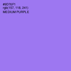 #9D76F1 - Medium Purple Color Image