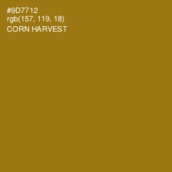 #9D7712 - Corn Harvest Color Image