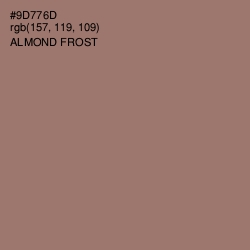 #9D776D - Almond Frost Color Image