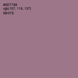 #9D7789 - Mountbatten Pink Color Image