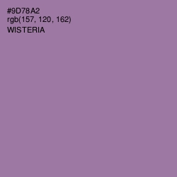 #9D78A2 - Wisteria Color Image