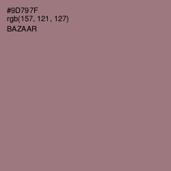 #9D797F - Bazaar Color Image