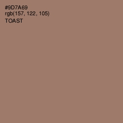 #9D7A69 - Toast Color Image