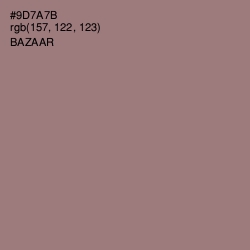 #9D7A7B - Bazaar Color Image