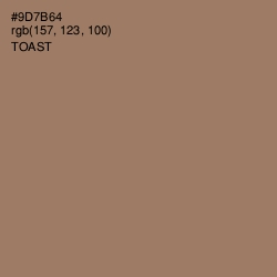 #9D7B64 - Toast Color Image